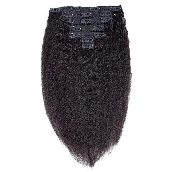 Kinky Straight Clip In Hair Extension