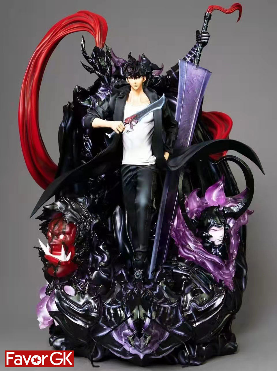 1/6 Scale Licensed Sung Jinwoo Solo Leveling Resin Statue Kitsune