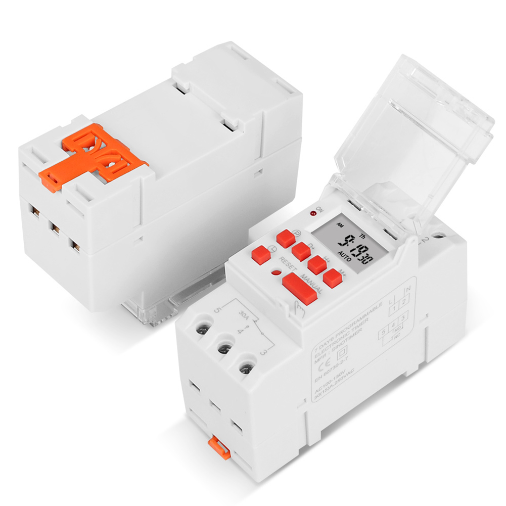 TM919B 30A Din Rail Mount Weekly Programmable Digital Timer Relay Switch, Tm919b-5v, 501 Original
TM919B 30A Din Rail Mount Weekly Programmable Digital Timer Relay Switch, Tm919b-5v, 501 Original