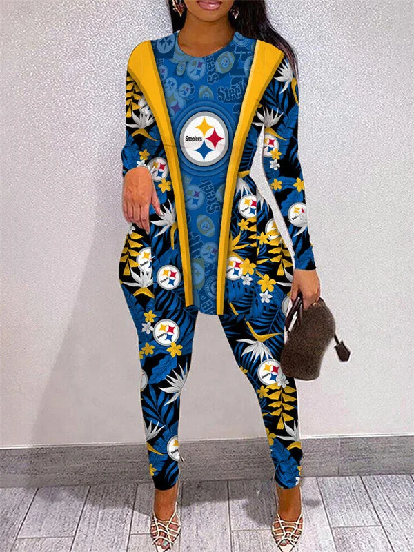 Pittsburgh Steelers
Limited Edition High Slit Shirts And Leggings Two-Piece Suits