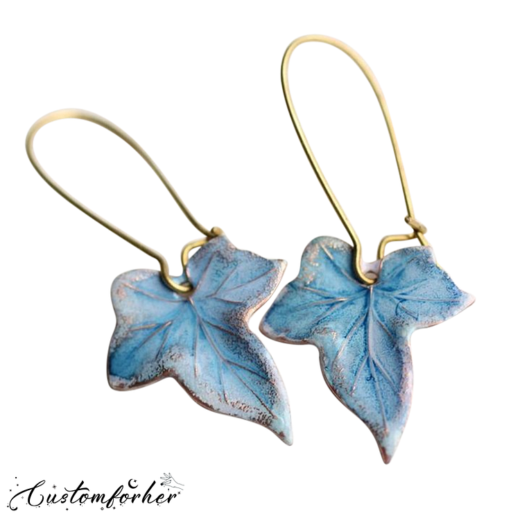 Blue Maple Earrings