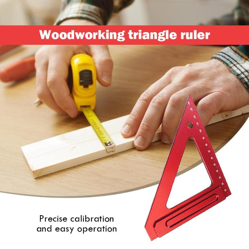 Aluminum Alloy Triangle Protractor Durable Clear Scale Corrosion ...