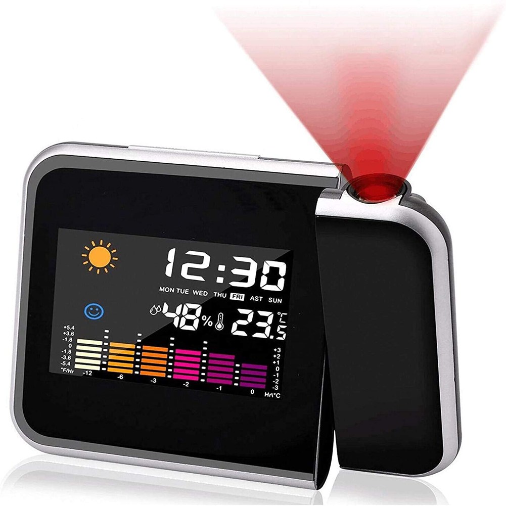Multifunction Lcd Projection Digital Display Alarm Clock Snooze Desktop, 501 Original
Multifunction Lcd Projection Digital Display Alarm Clock Snooze Desktop, 501 Original