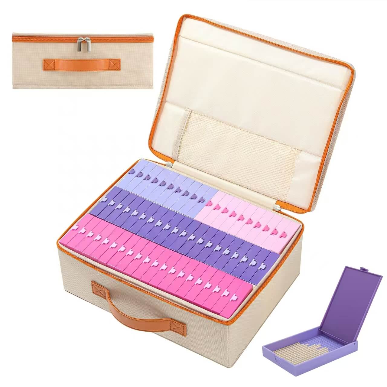 Trabricks Mate Organizer Per Diamanti 60 Griglie – Vassoio Porta Accessori Con Coperchio