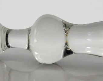 pornhint Pornhint Large Glass Kegel Exercise Hourglass / Butt Plug Dildo Sex Toy