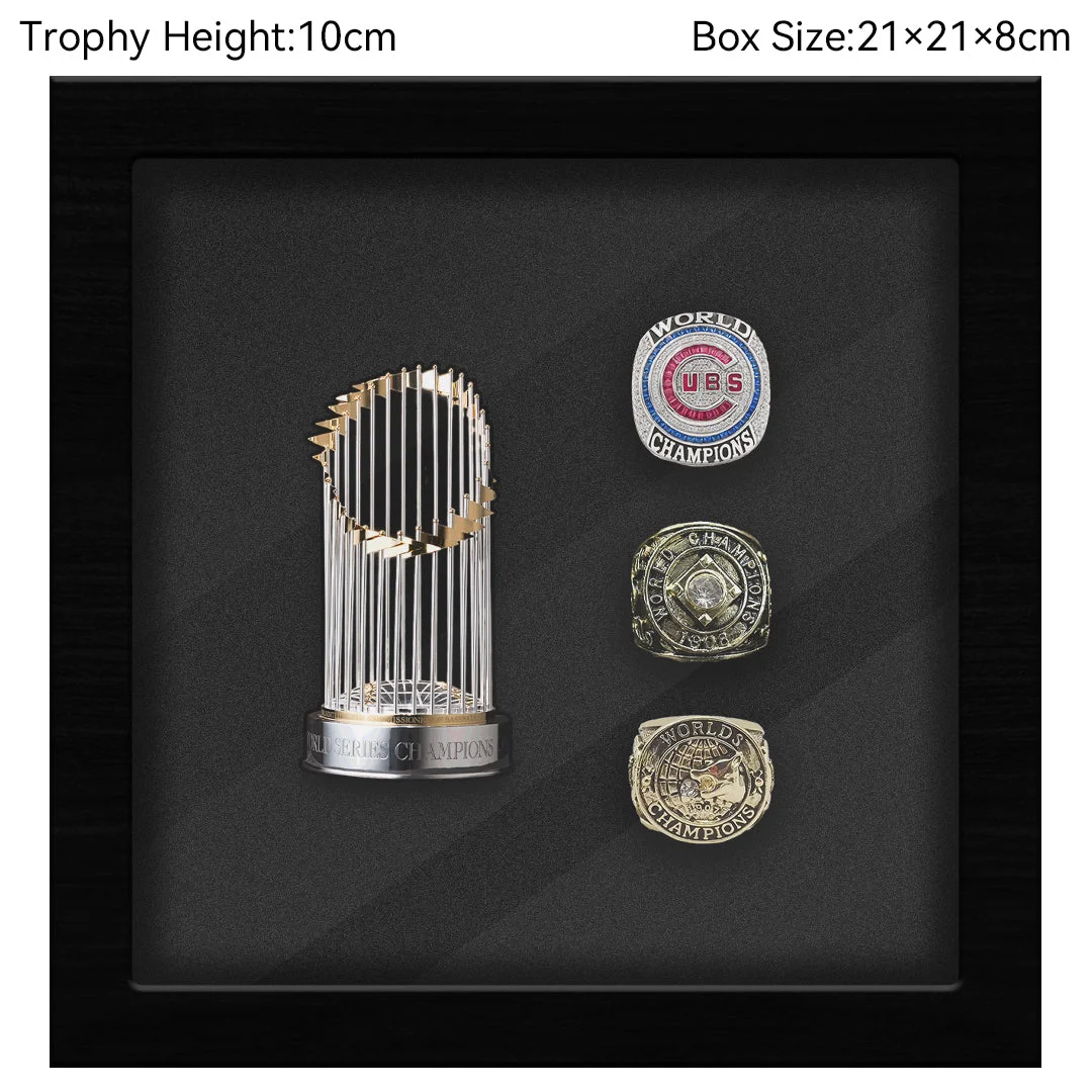 Chicago Cubs MLB Trophy And Ring Box