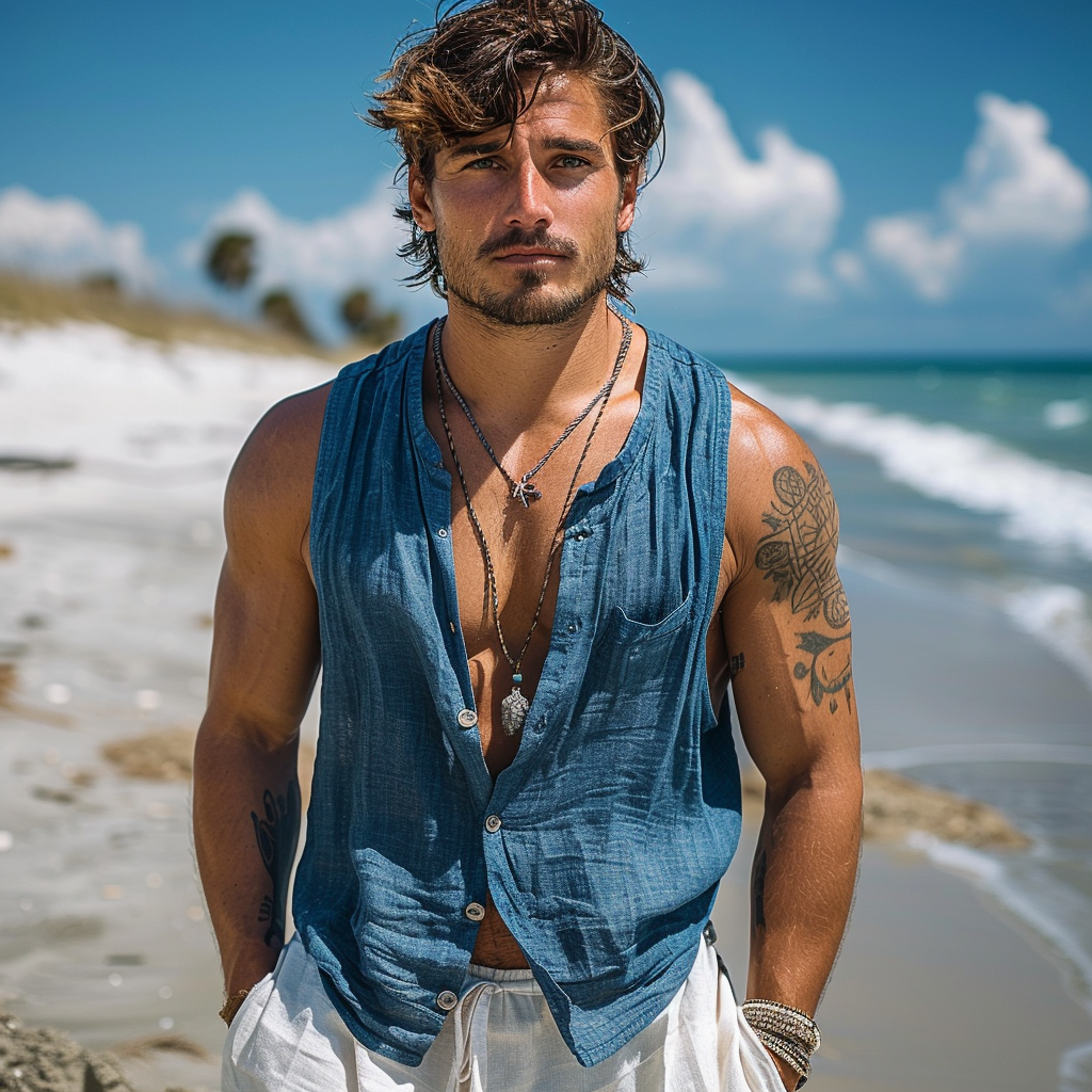 Linen Vest-inspireuse