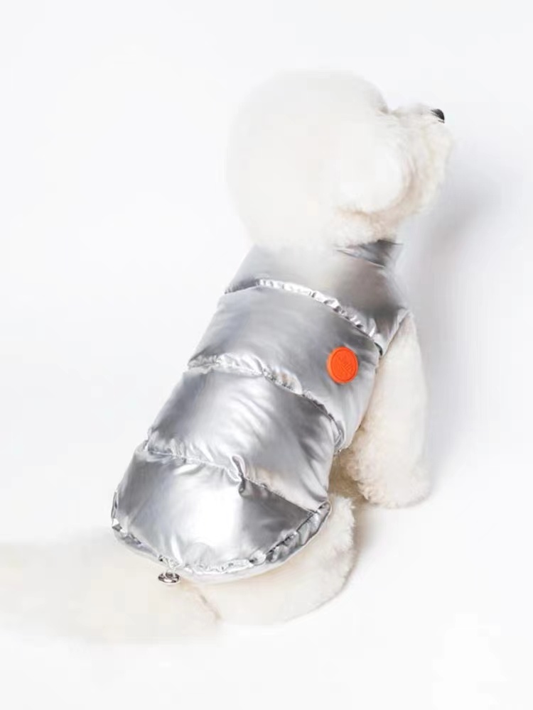 Dog Clothes Silver Reflective Vest roarxlpet