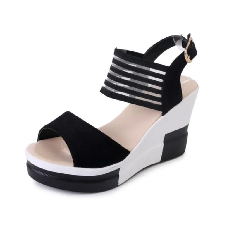 Colourp Fashion Casual Wedge Sandals for Women 2022 Summer Elegant Comfortable Lightweight Peep Toe Platform Shoes Party Shoes Women