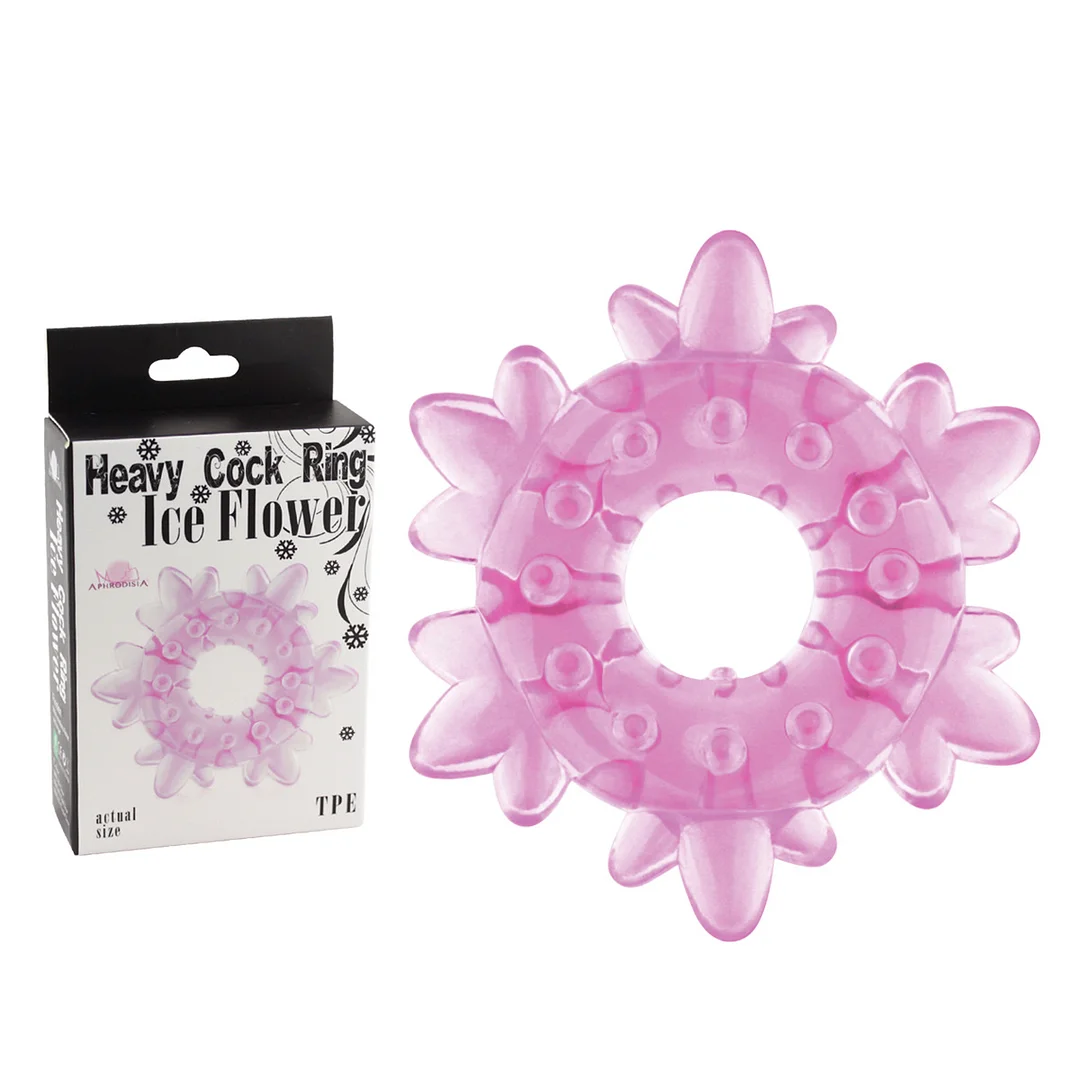 Snowflake Penis Ring Male Delayed Ring - Rose Toy