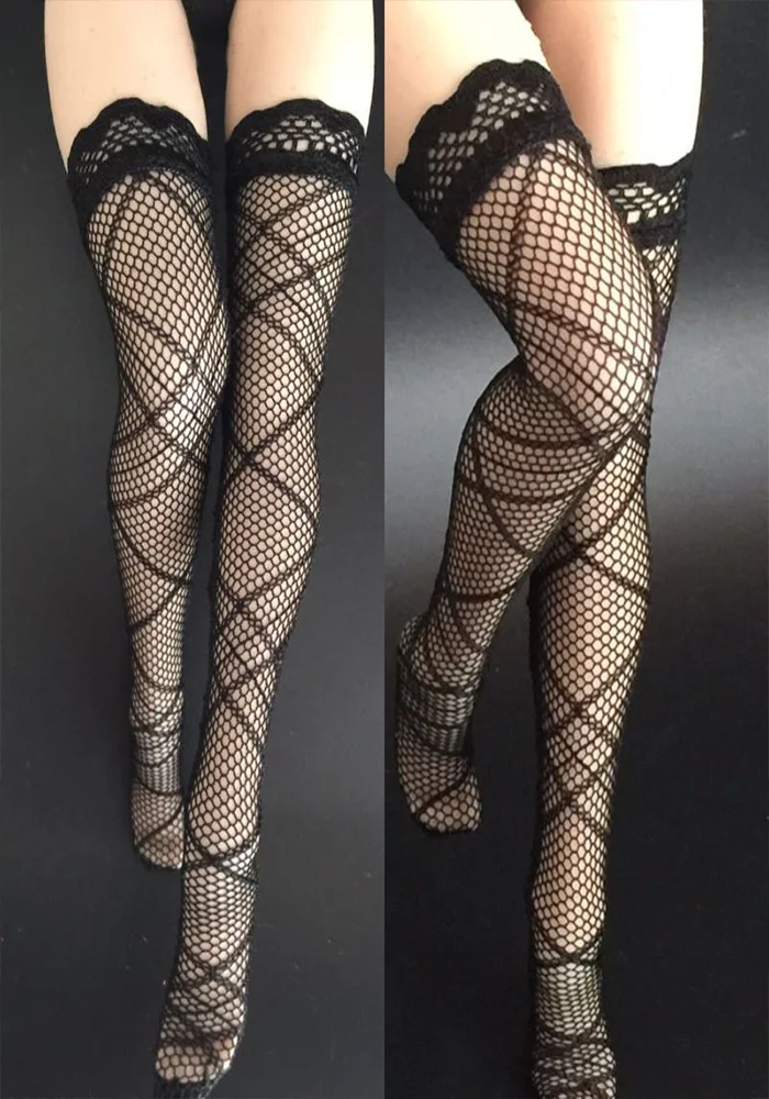 1/6 Scale Black Stockings Silk stockings Netted silk stockings for 12in Action Figure-aliexpress