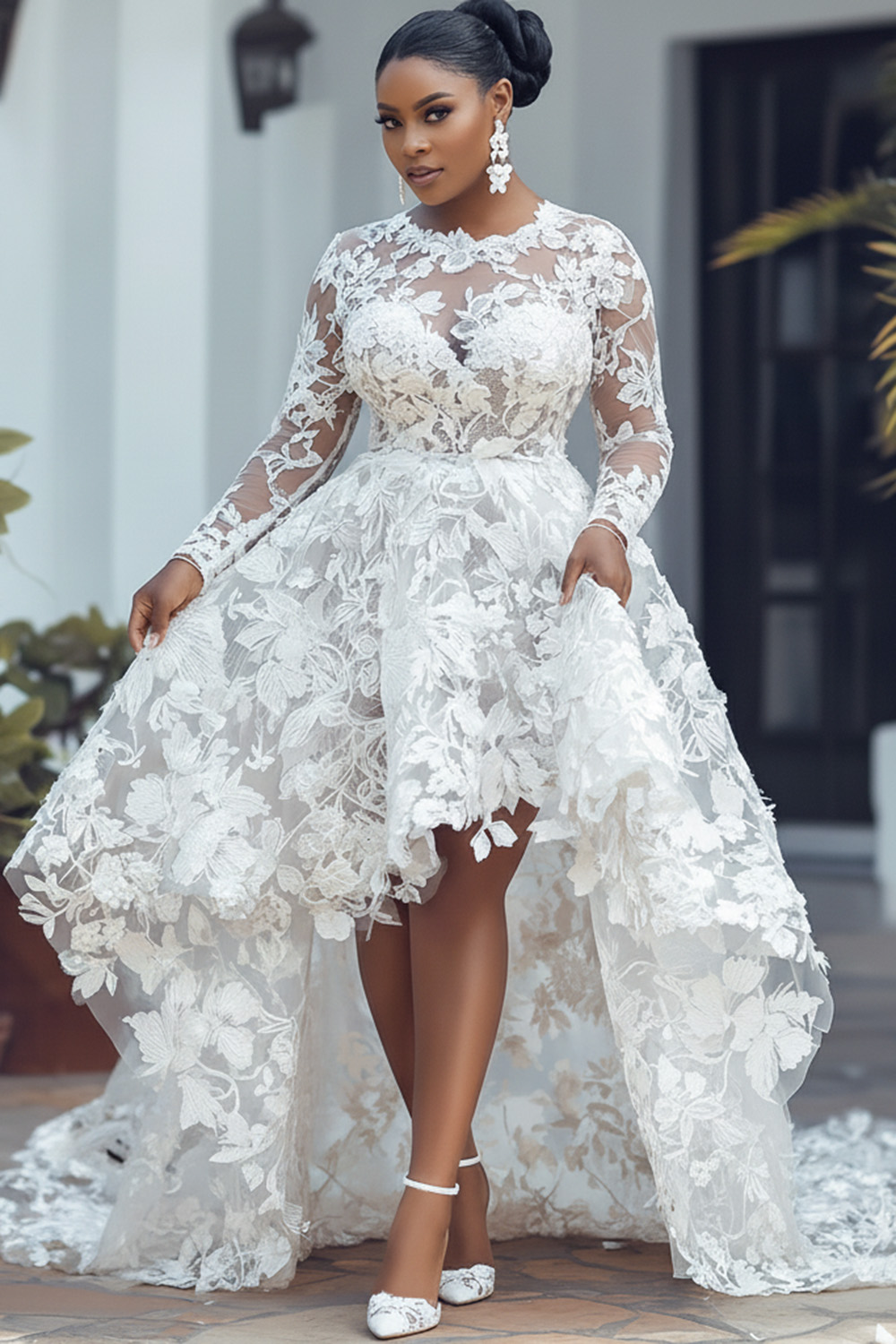 chinese dress ladies Valerie Bridal Midi Dress