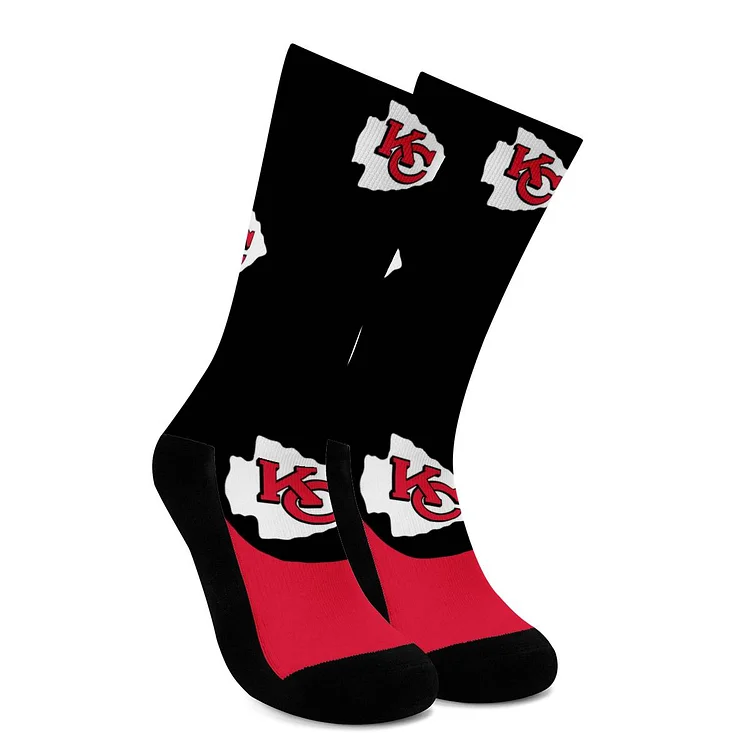 Kansas City Chiefs For Bare Feet Crew Socks