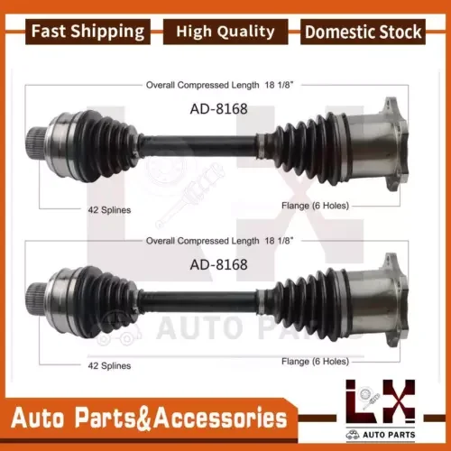 Dronehint 2PCS TrakMotive Front CV Axle Joint Shaft Fits Audi A4 2009 2010 2011 2012 (For: Audi Sport) Parts
