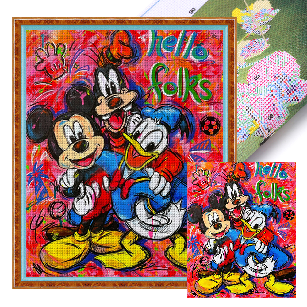 Disney Princess Diamond Painting Stitch Donald Duck Cartoon Mickey