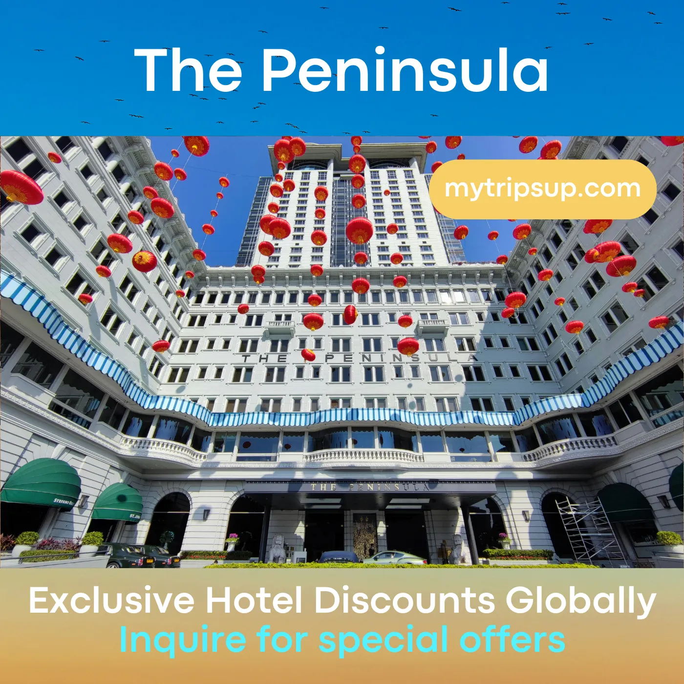 mytripsup The Peninsula Reservation Discount