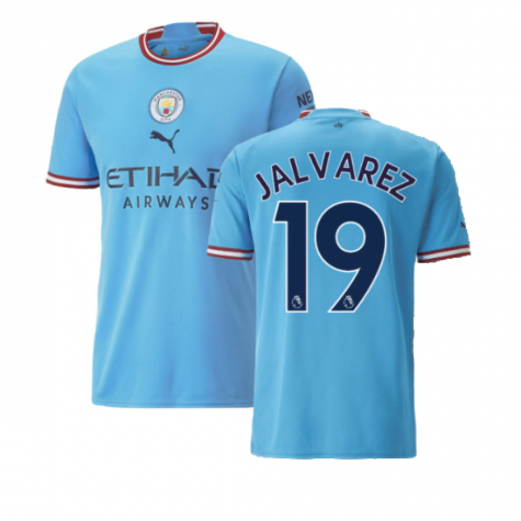 Manchester City Julián Álvarez 19 Home Shirt Kit 2022-2023