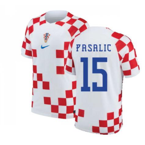 Croatia Mario Pasalic 15 Home Shirt Kit World Cup 2022