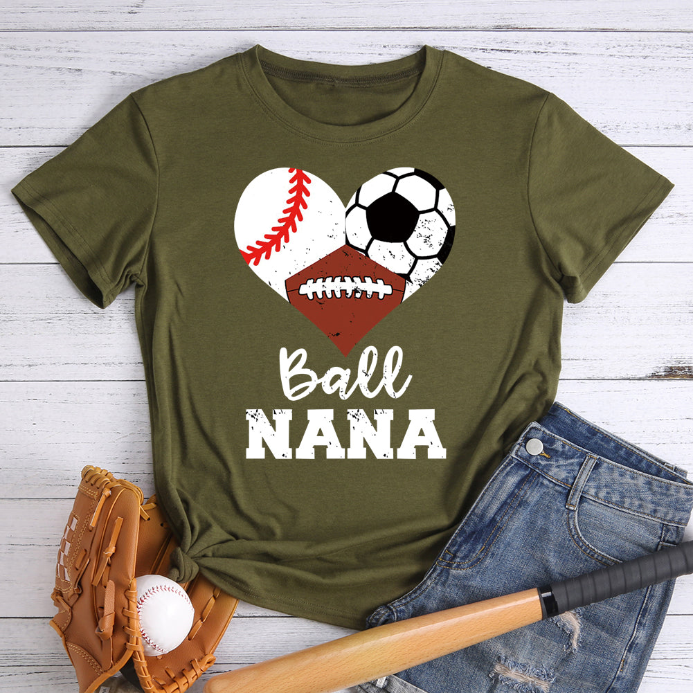 Ball Nana Funny Baseball Soccer T-shirt Tee-013098-Guru-buzz
