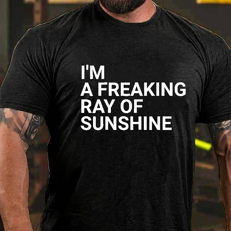 I'm A Freaking Ray Of Sunshine Funny Joke T-shirt
