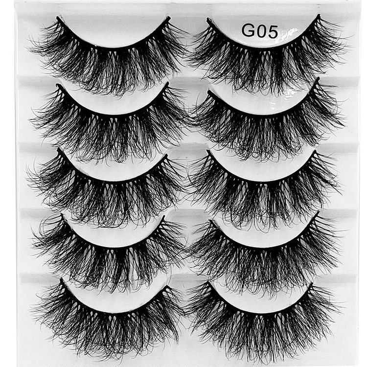 3D Full-Look 5 Pairs False Lashes Set G05