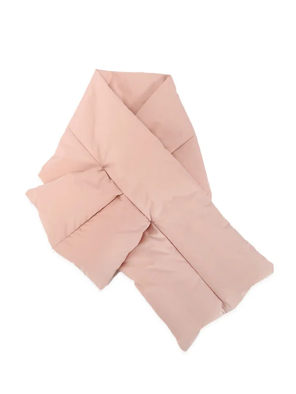 White Duck Down Keep Warm Pure Color Shawl&Scarf