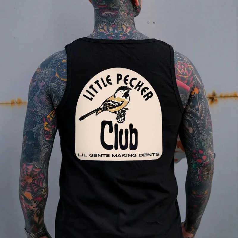 LITTLE PECKER CLUB LIL GENTS MAKING DENTS Print Vest