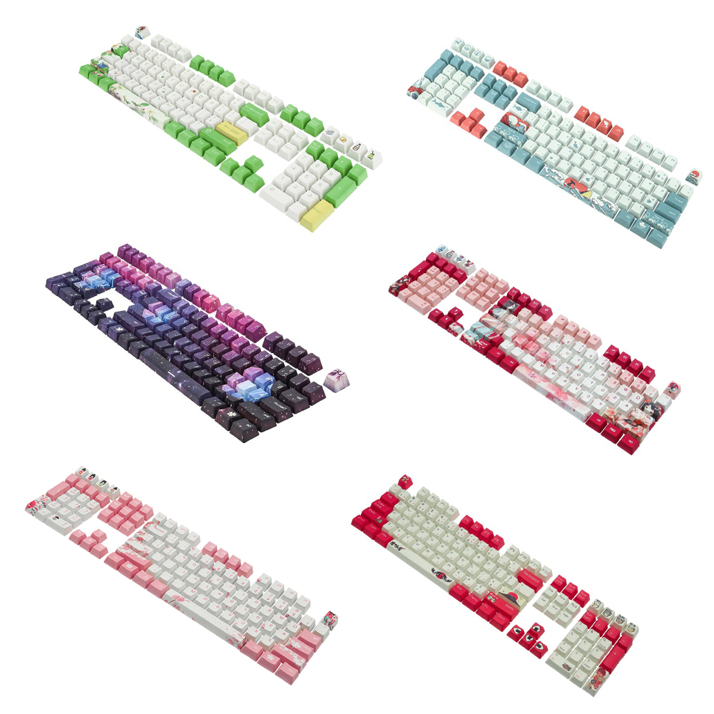 PBT Dye Sublimation Keycap Set with Key Puller for Mechanical Keyboard, 501 Original
PBT Dye Sublimation Keycap Set with Key Puller for Mechanical Keyboard, 501 Original