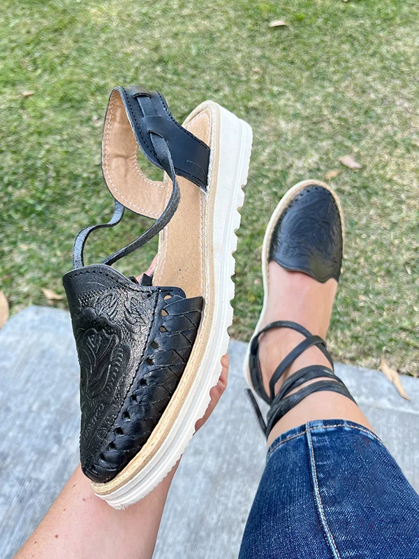 Mexican Women Huarache Platform Sandals