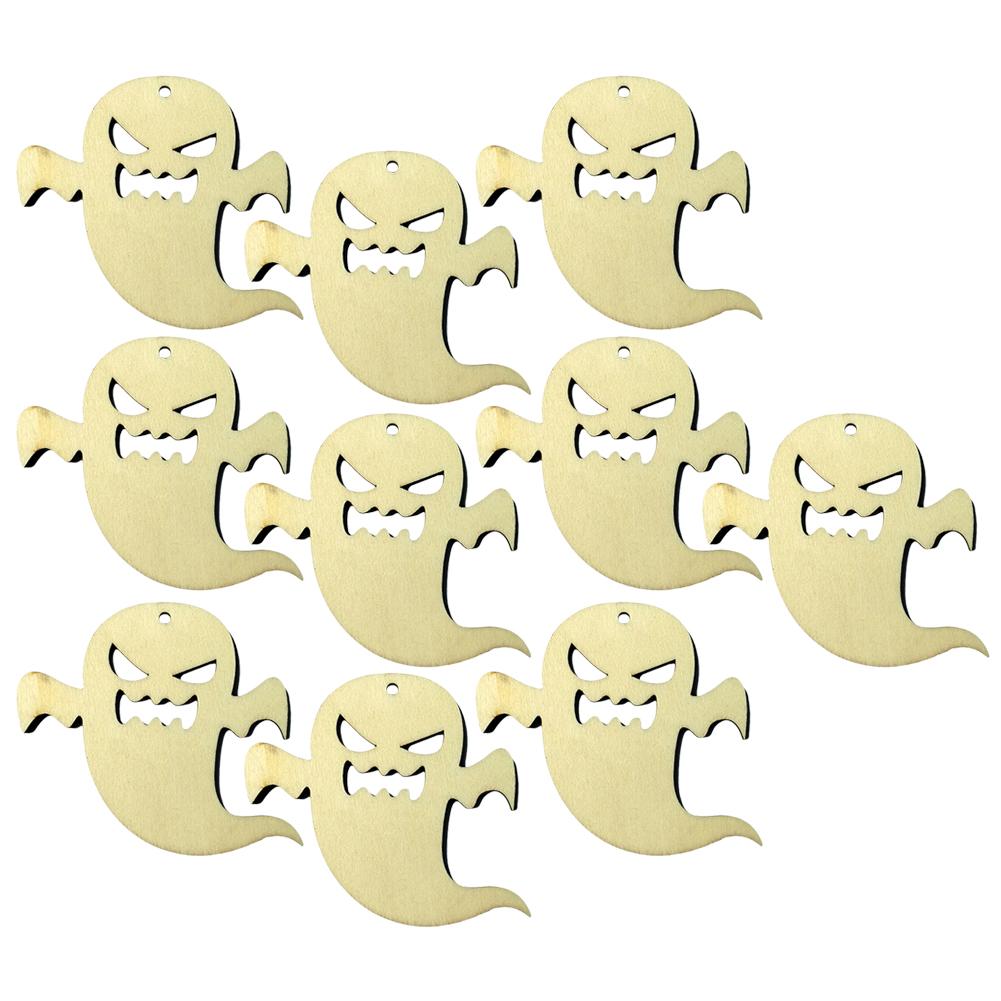10pcs Ghost Pattern Wooden Small Pendants DIY Art Craft Halloween Ornament, 501 Original
10pcs Ghost Pattern Wooden Small Pendants DIY Art Craft Halloween Ornament, 501 Original