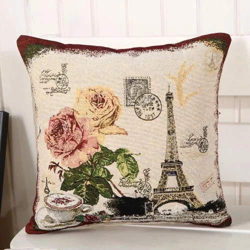 Eiffel Tower Pattern Pillow Case