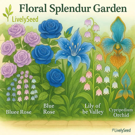 LivelyseedTM Floral Splendor Garden Flower Seed Kit