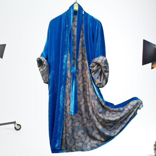 VChics Casual Printed Lined Daily Duster Kimono
