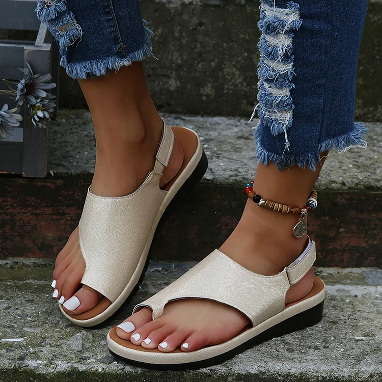 Bunion Orthopedic PU Leather Sandals for Women