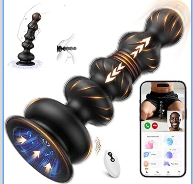 pornhint Pornhint Thrusting Anal Beads Prostate Massager, BEISAR Anal Vibrator Anal Toys Butt Plug Vibrator