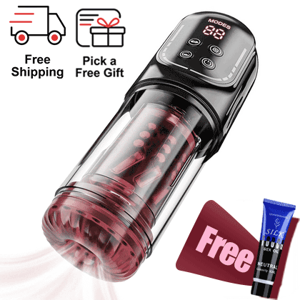 2026 Upgraded Male Masturbator Penis Pump: 7 Thrusting, Rotating & Licking  Stroker – Beginner-Friendly & Ultra-Quiet
