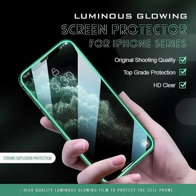 Luminous Glowing Tempered Glass Screen Protector