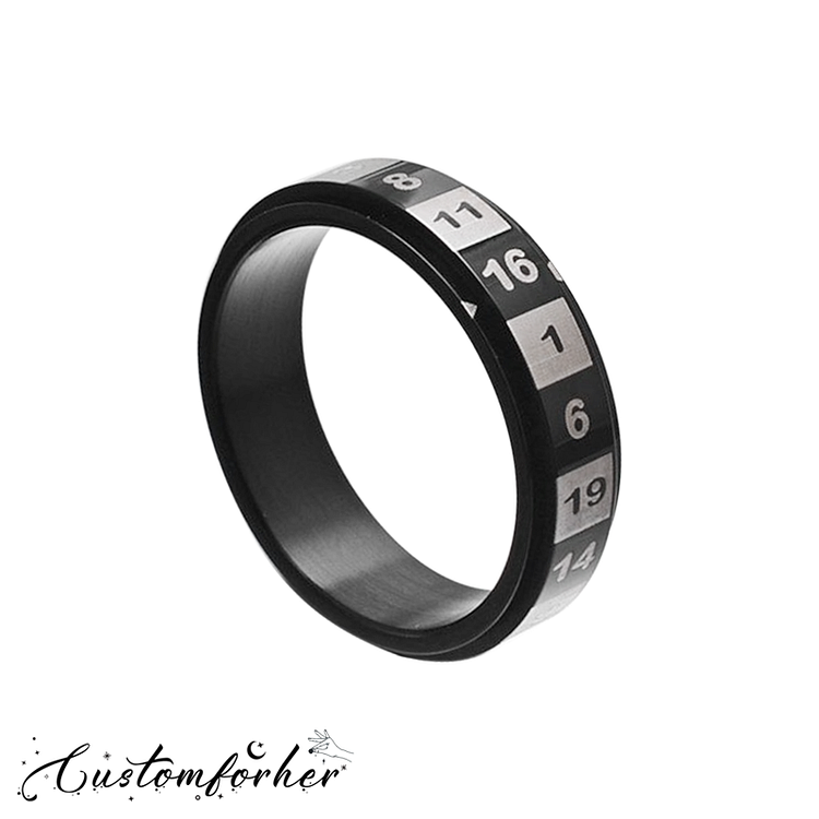 Digital Stainless Steel Rotatable Ring