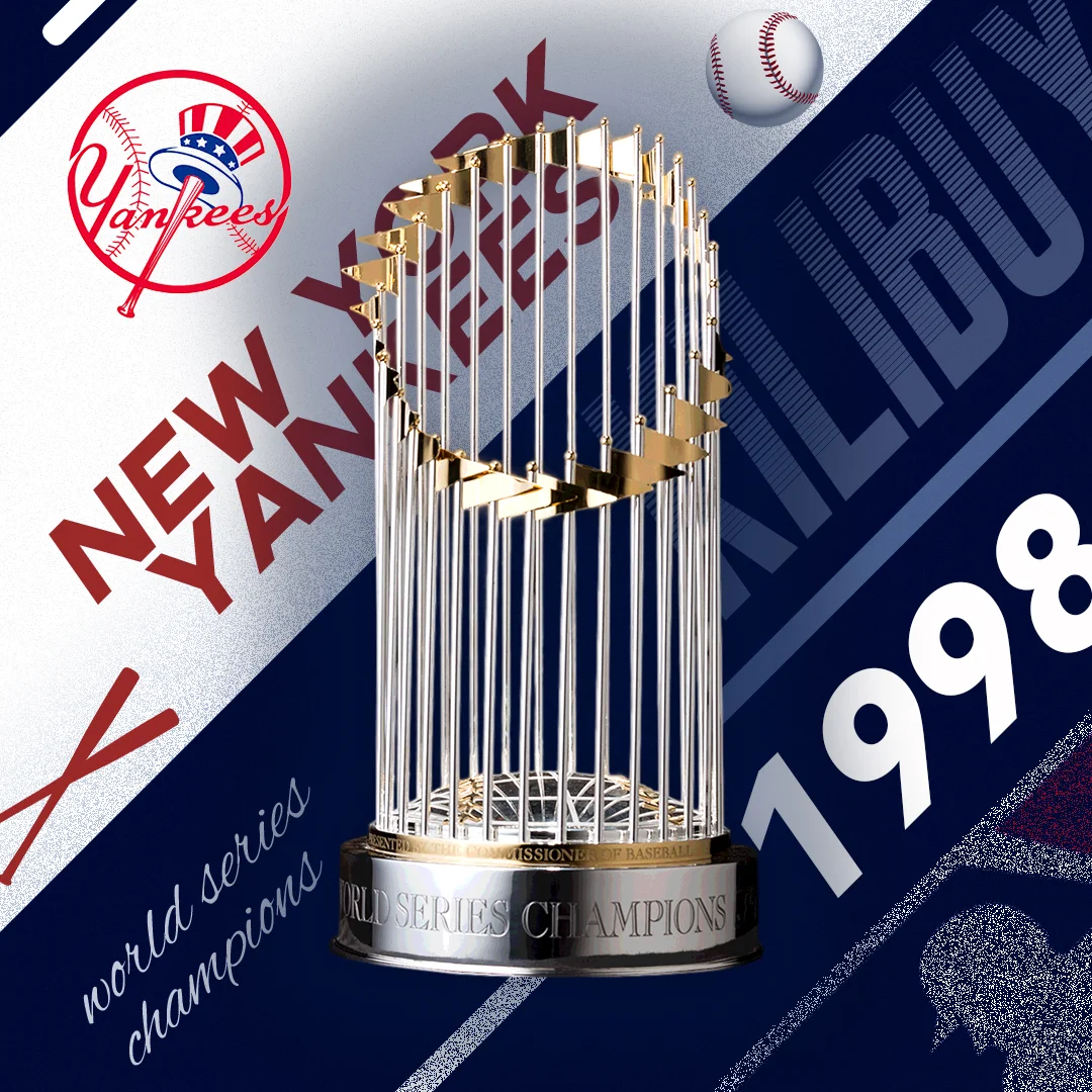 NEW YORK YANKEES MLB WORLD SERIES WINNER 1998