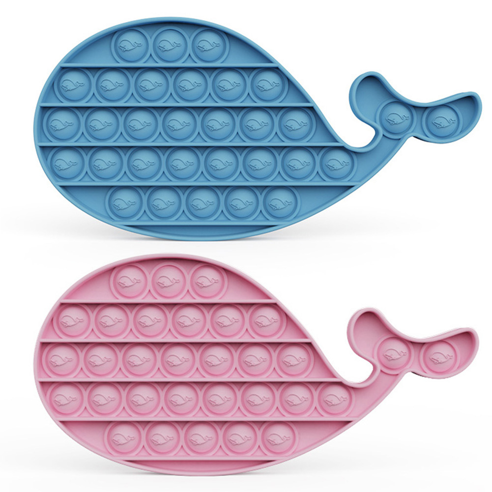 Whale Silicone Stress Reliever Push Bubble Sensory Squeeze Toy for Autism, Blue, 501 Original
Whale Silicone Stress Reliever Push Bubble Sensory Squeeze Toy for Autism, Blue, 501 Original