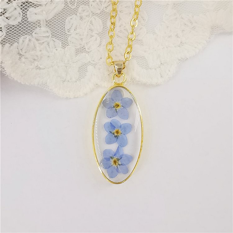 Eco-Friendly Resin Epoxy Dried Flower Pendant
