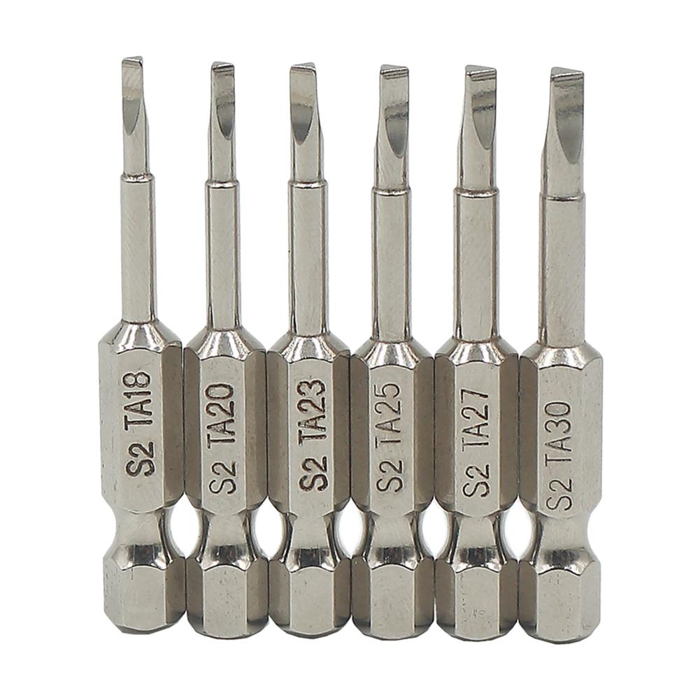 6pcs Magnetic Triangle Screwdriver Bits S2 Steel 1/4 inch Hex Shank Bit Set, 501 Original
6pcs Magnetic Triangle Screwdriver Bits S2 Steel 1/4 inch Hex Shank Bit Set, 501 Original