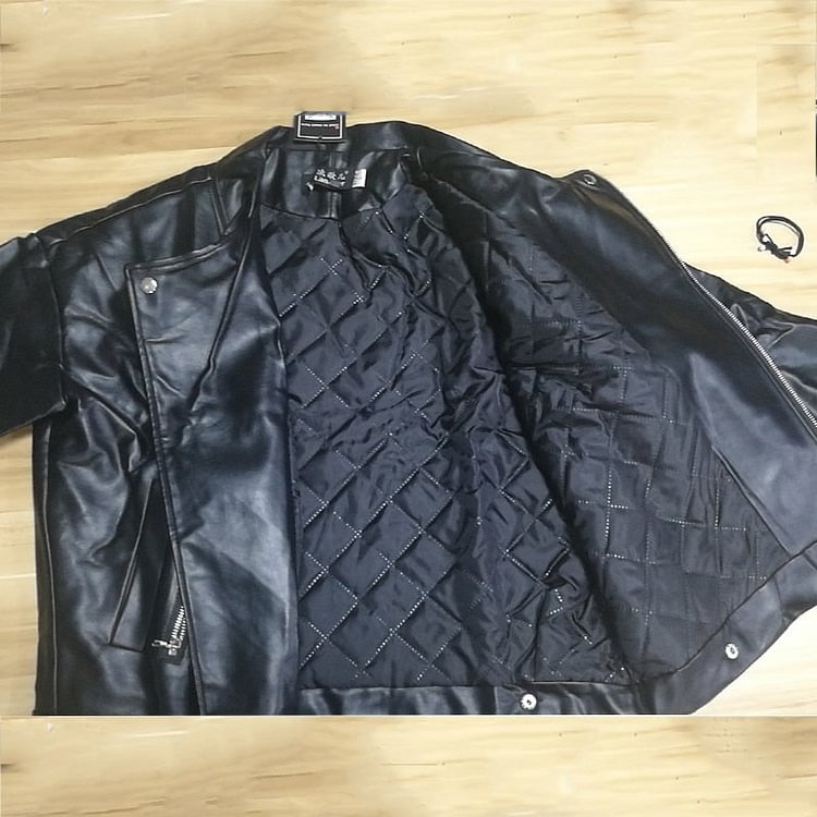 New Arrival Women Autumn Winter Leather Jacket Oversized Boyfriend Korean Style Female Faux Coat Outwear Black Bike Jacket - BlackFridayBuys