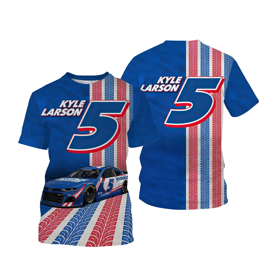 Kyle Larson 5 Full Printed T-shirt - Devcarry