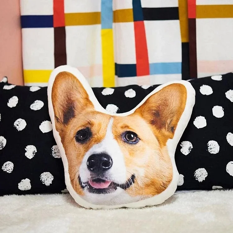 Personalized Dog Photo Pillow 3D Pet Portrait Pillow