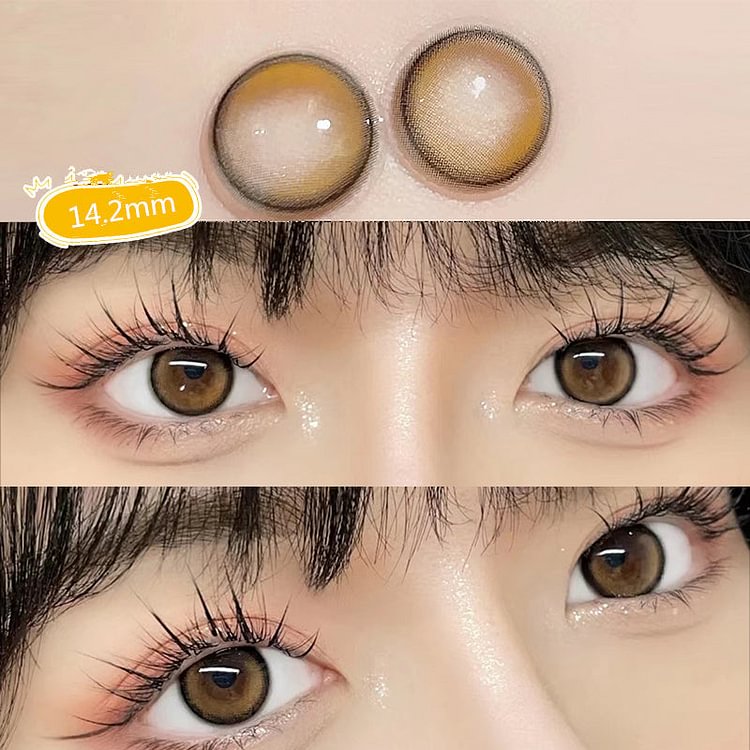 Moon Honey Brown Colored Contact Lenses Contacts BE1263