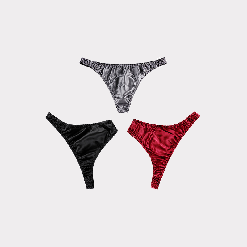 Men's Silk Bikini Underwear 3-Pack