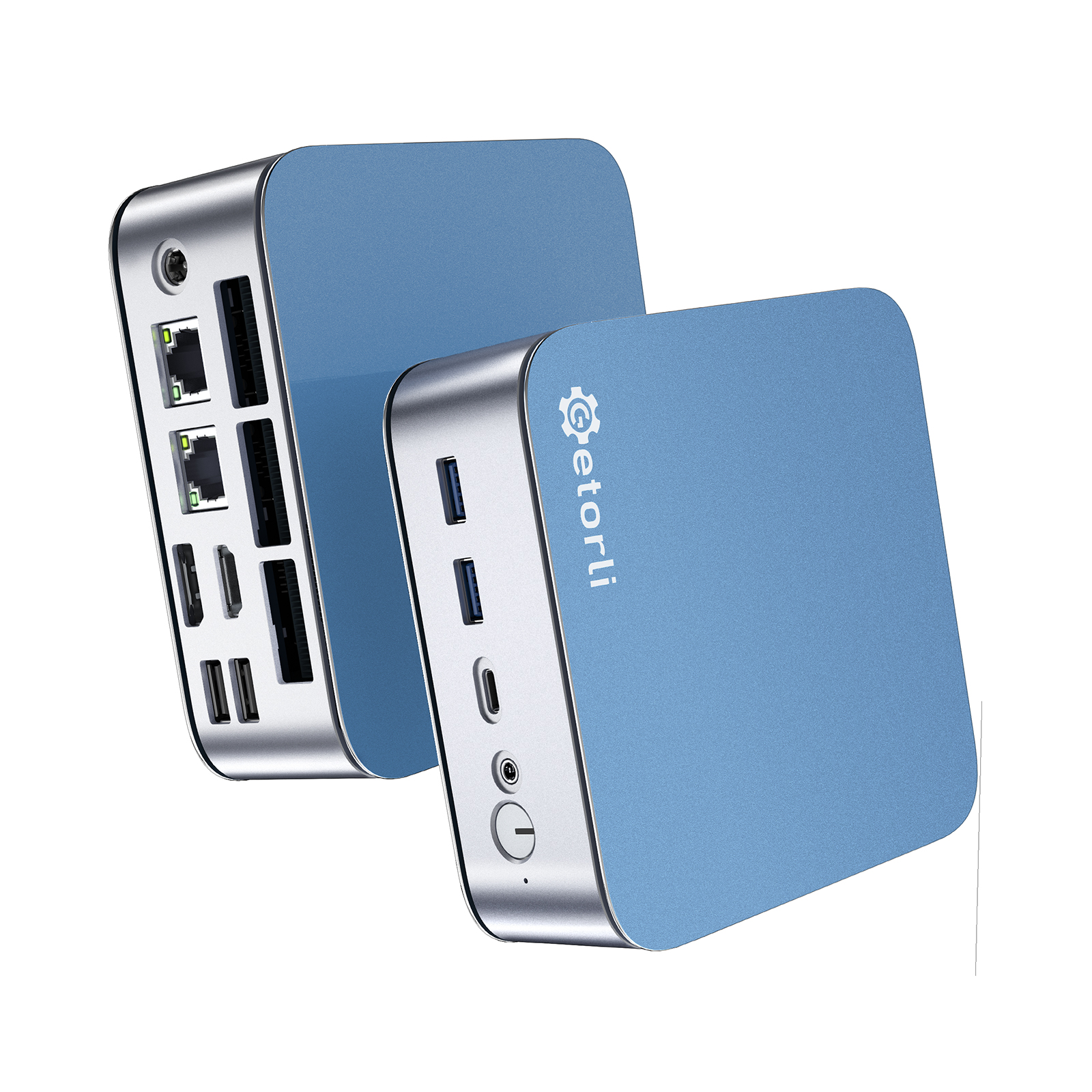 Getorli GT103 Mini PC, Dual LAN AMD Ryzen 5 7430U(Max 4.3GHz)