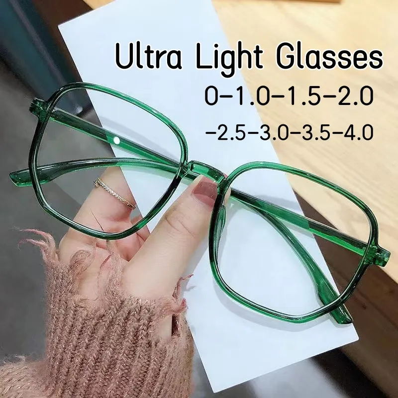 Occhiali Da Vista Rimless In Metallo E Plastica Per Miopia - Diottrie Da -1.0 A -10.0, Neri Unisex