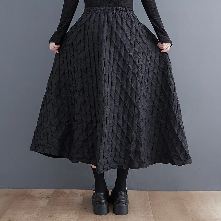 Niche Design Splicing High Waist Skirt
